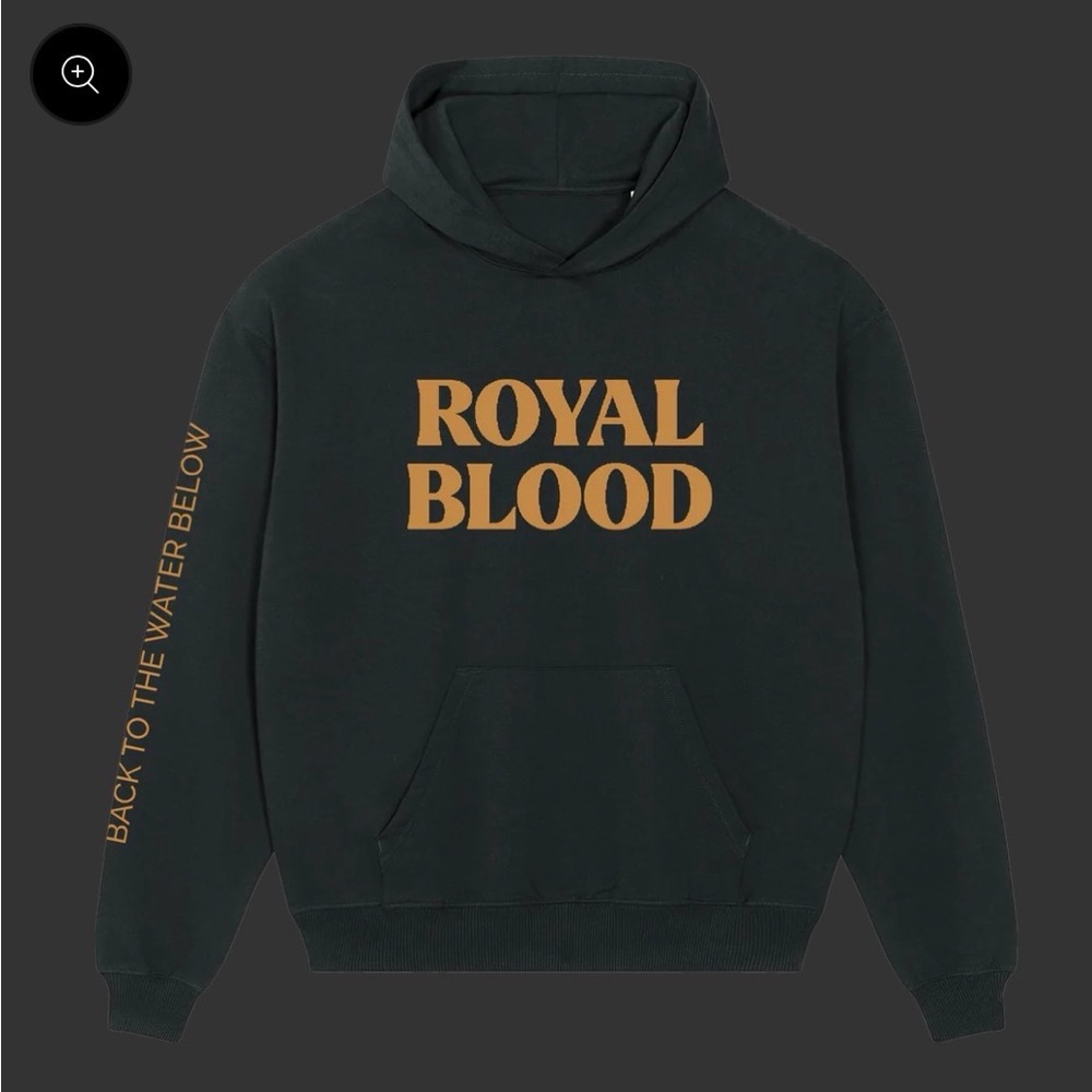 Royal Blood BACK TO THE WATER BELOW BLACK HOODIE